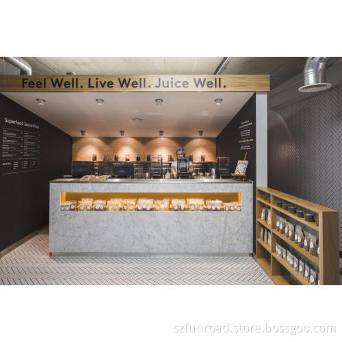 retail juice shop interior design